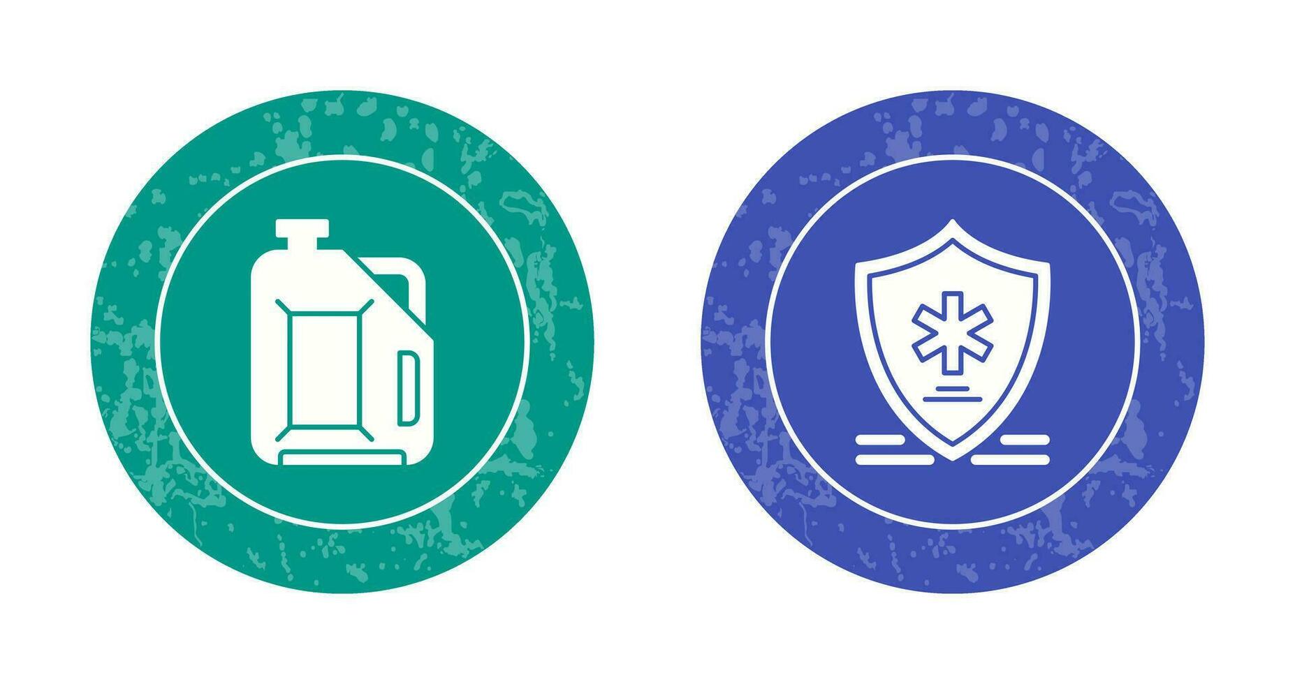 Jerrycan and Medical Symbol Icon vector