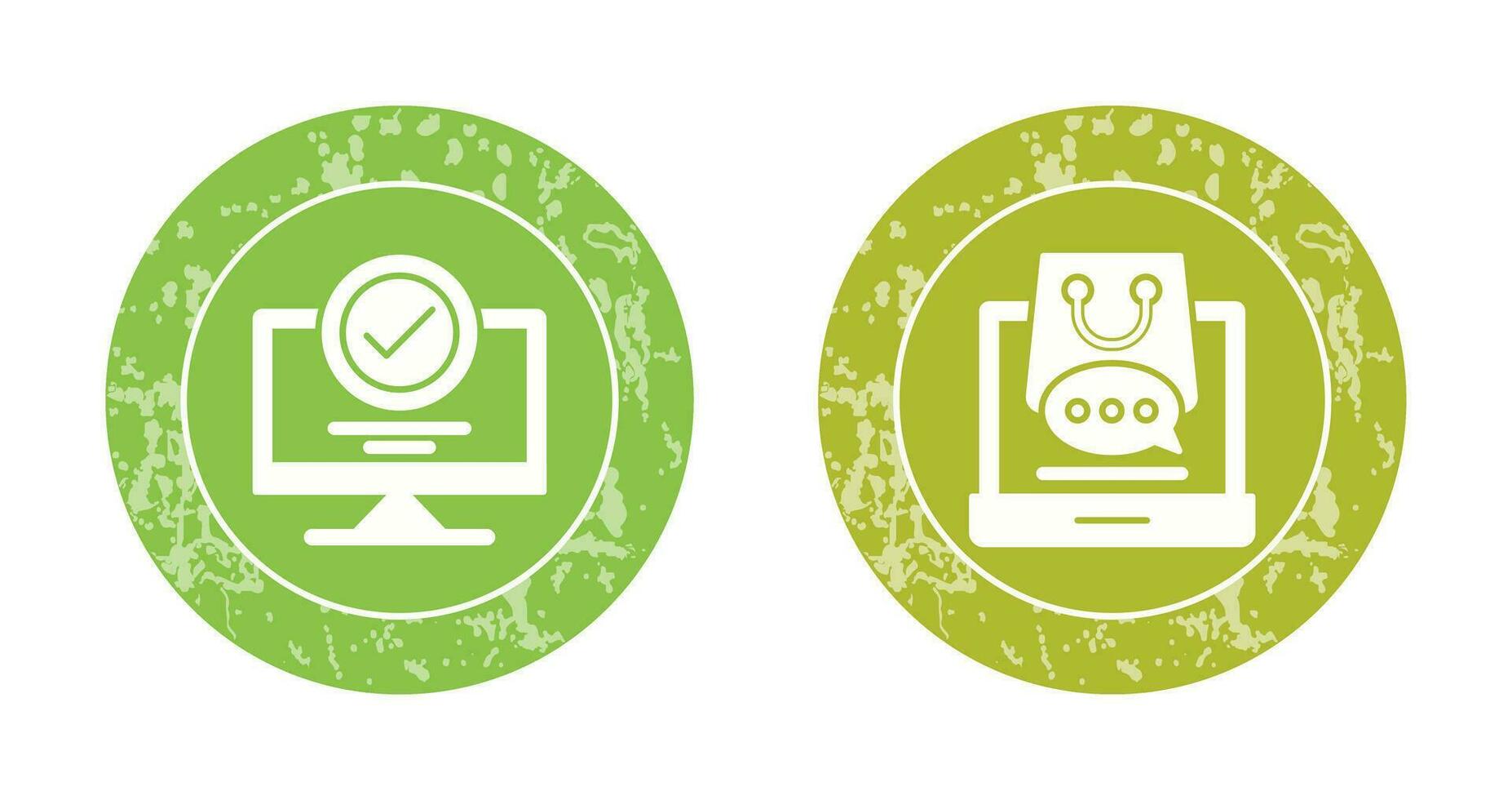 Confirmation and Shopping  Icon vector