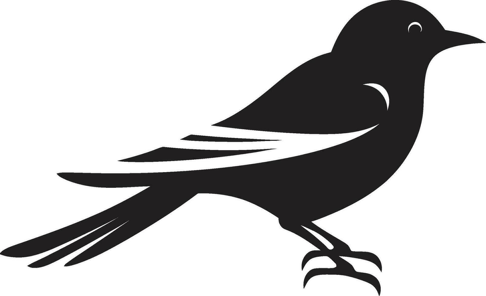 Crows Vigil Emblem Heron in Moonlight vector