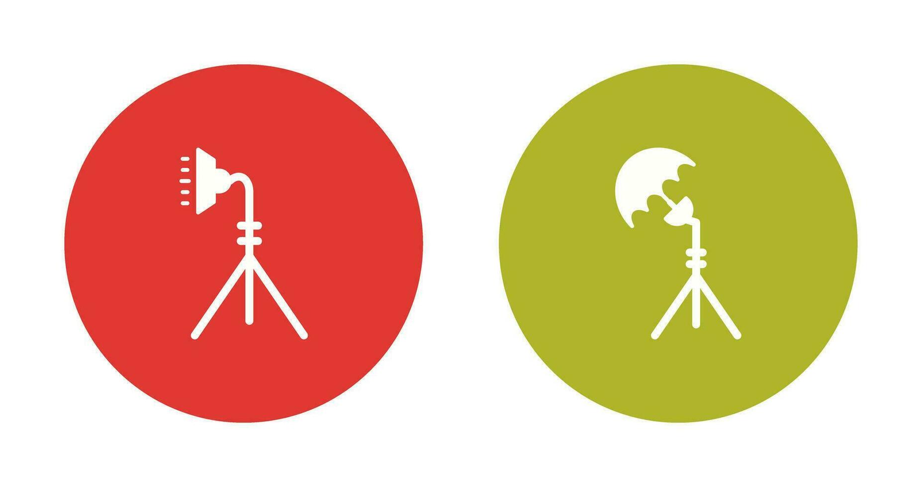 light stand and studio Icon vector