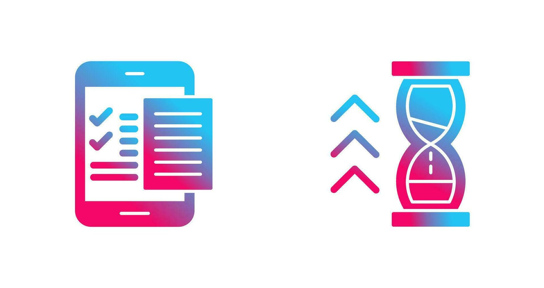 Check List and Quick Response Icon vector