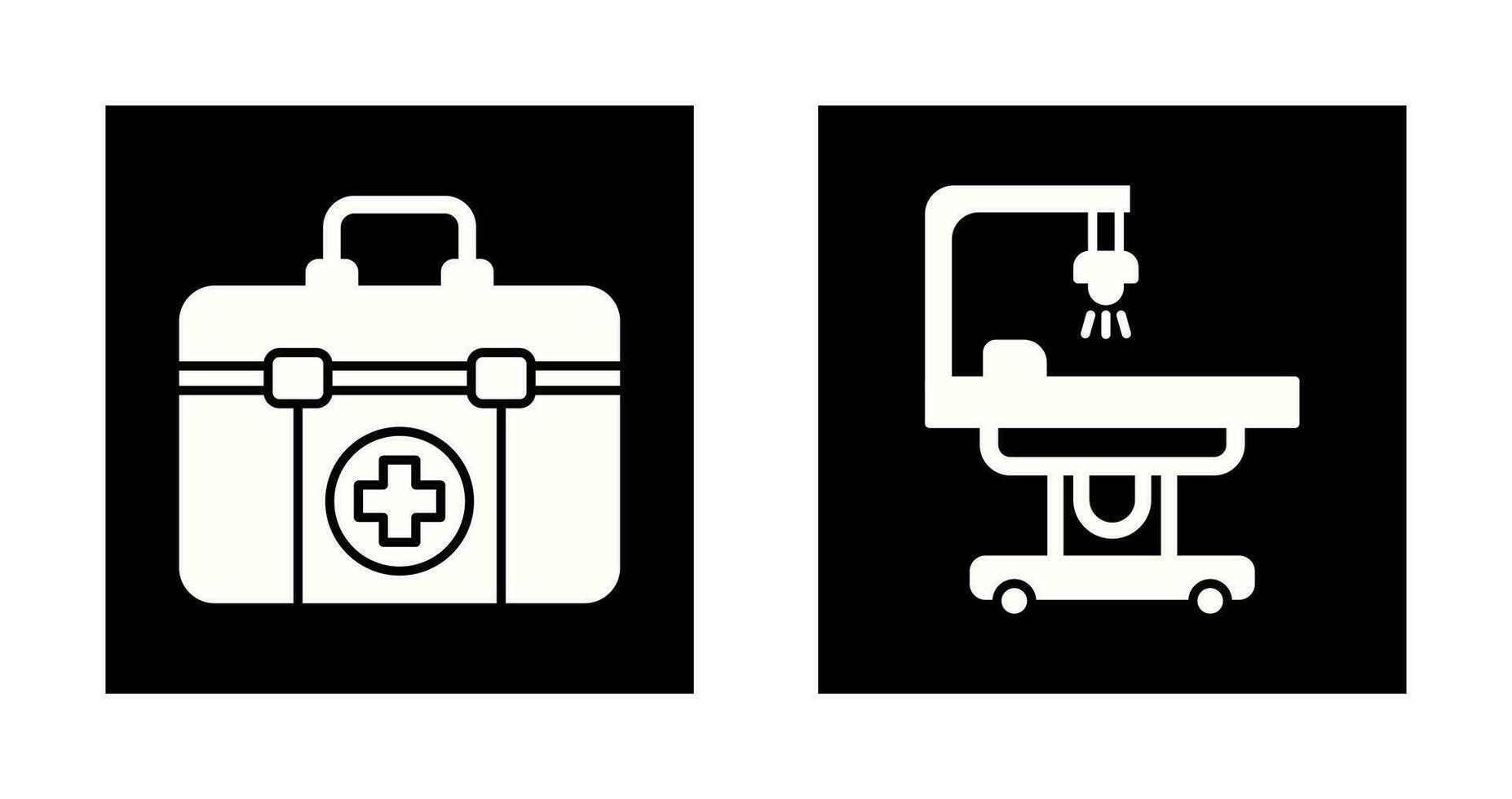 First Aid Kit and operating Room Icon vector