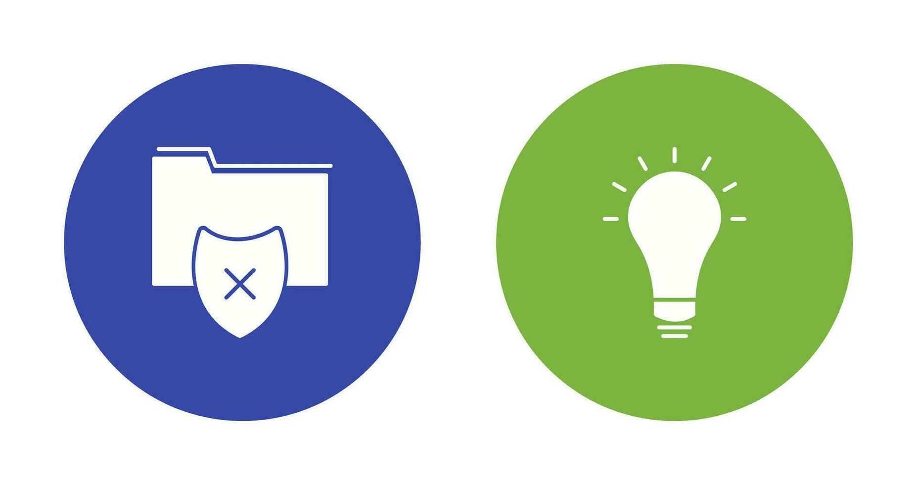 vulnerable folders and innovatives idea Icon vector