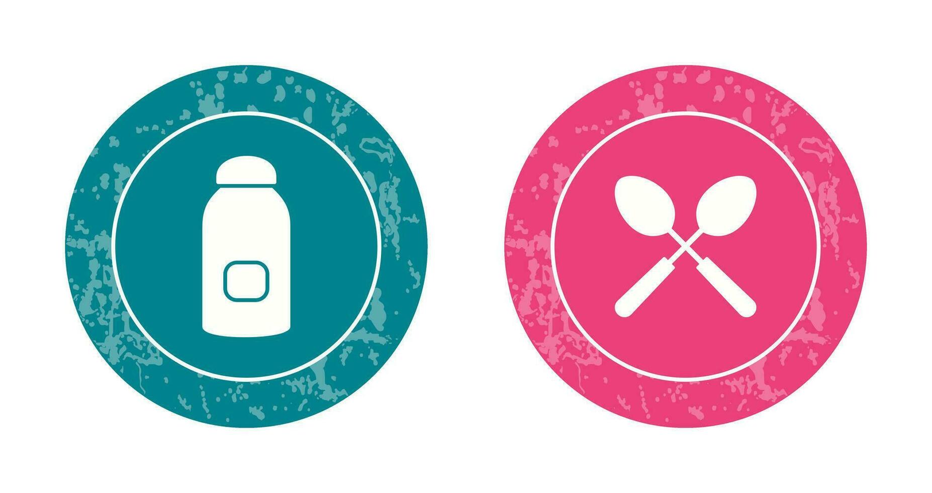 syrup and spoon Icon vector