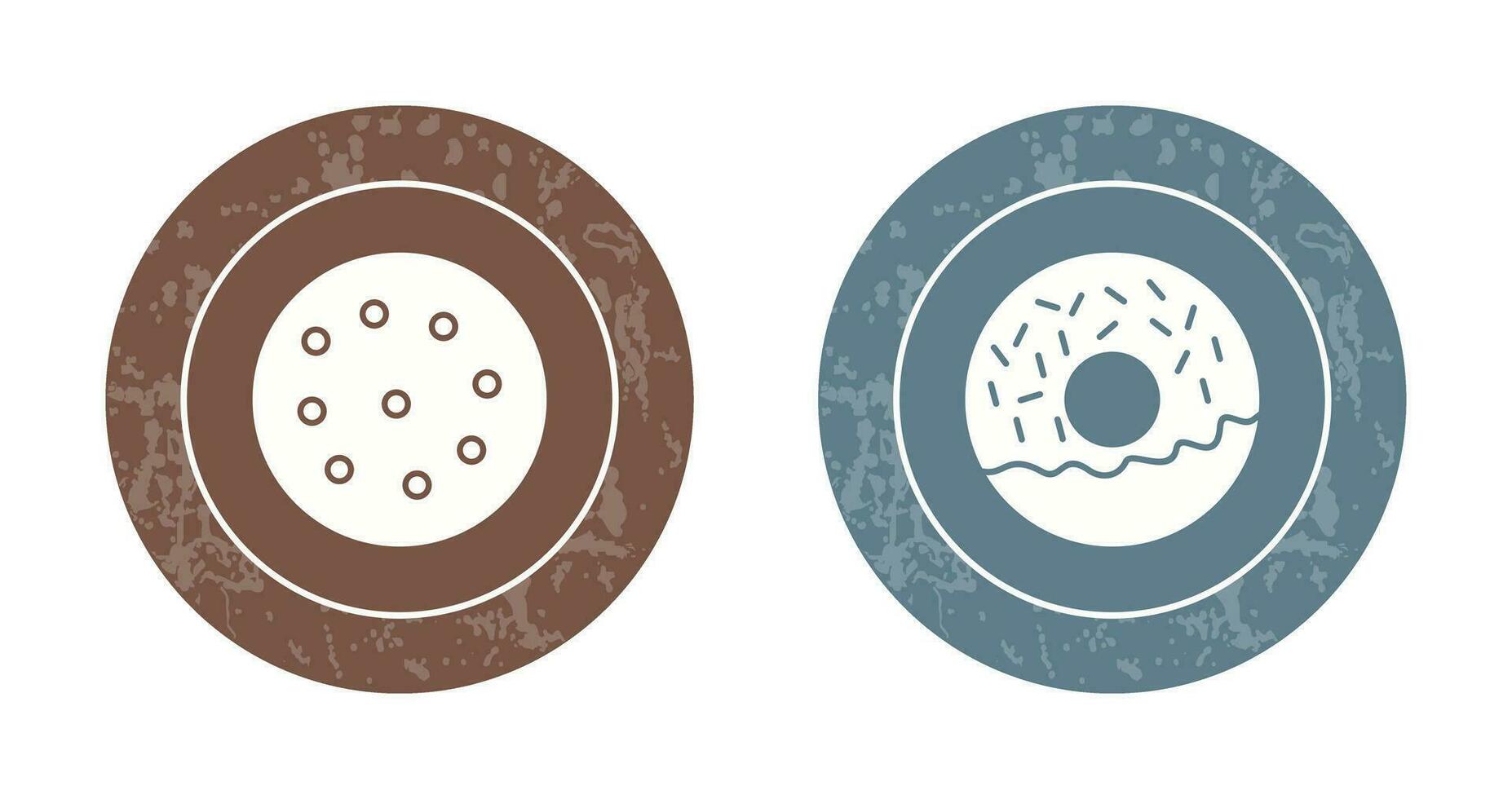 cookie and doughnut Icon vector