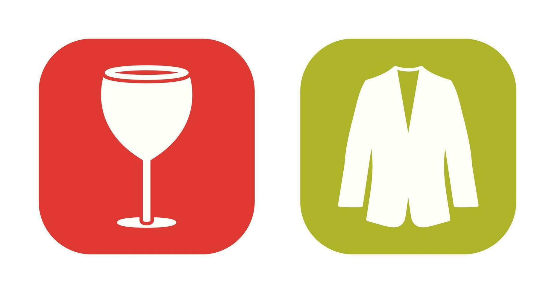 Alcohol and Suit Icon vector