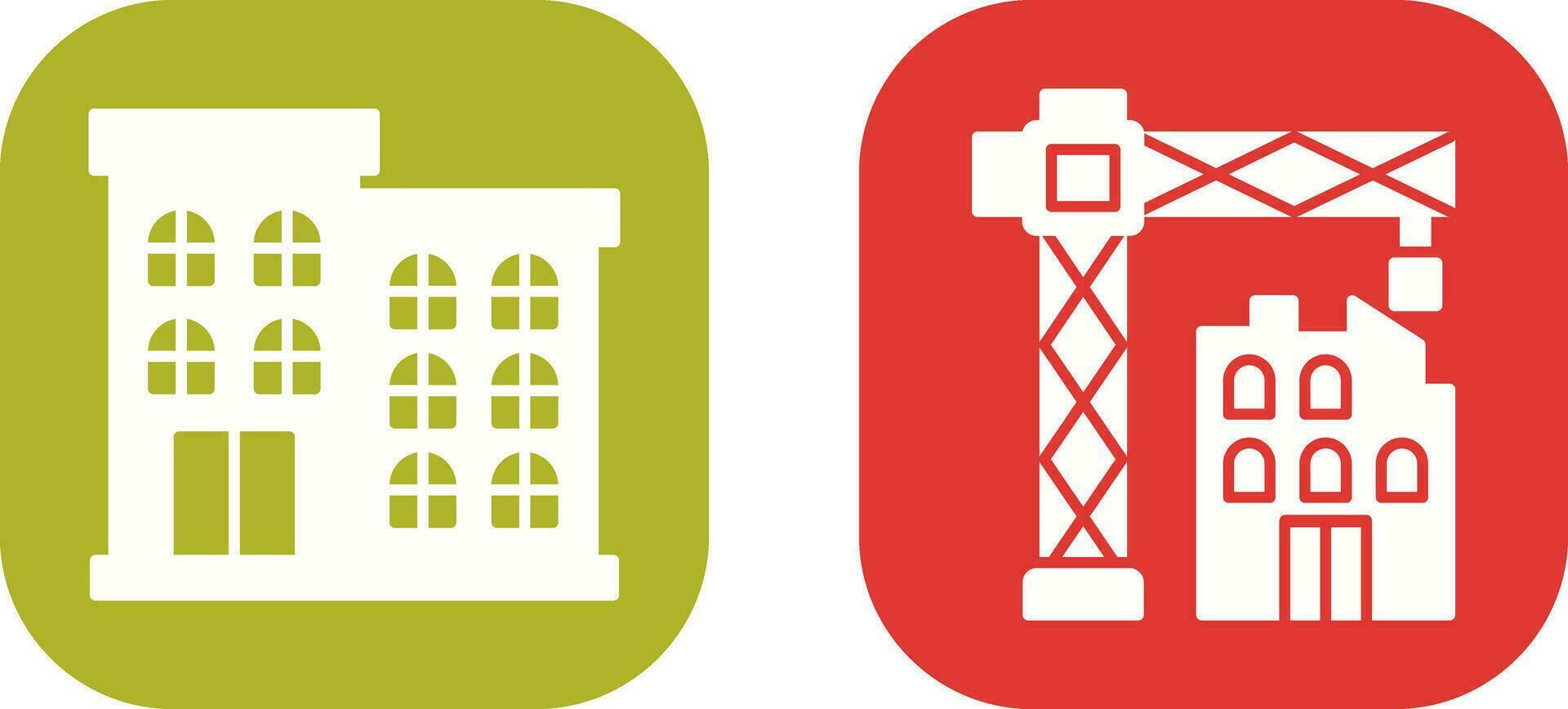 edificio y construcción icono vector
