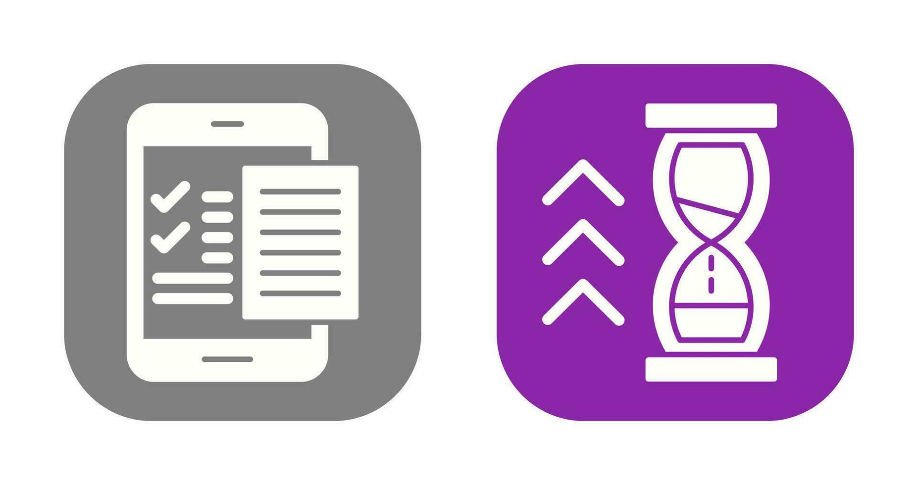 Check List and Quick Response Icon vector