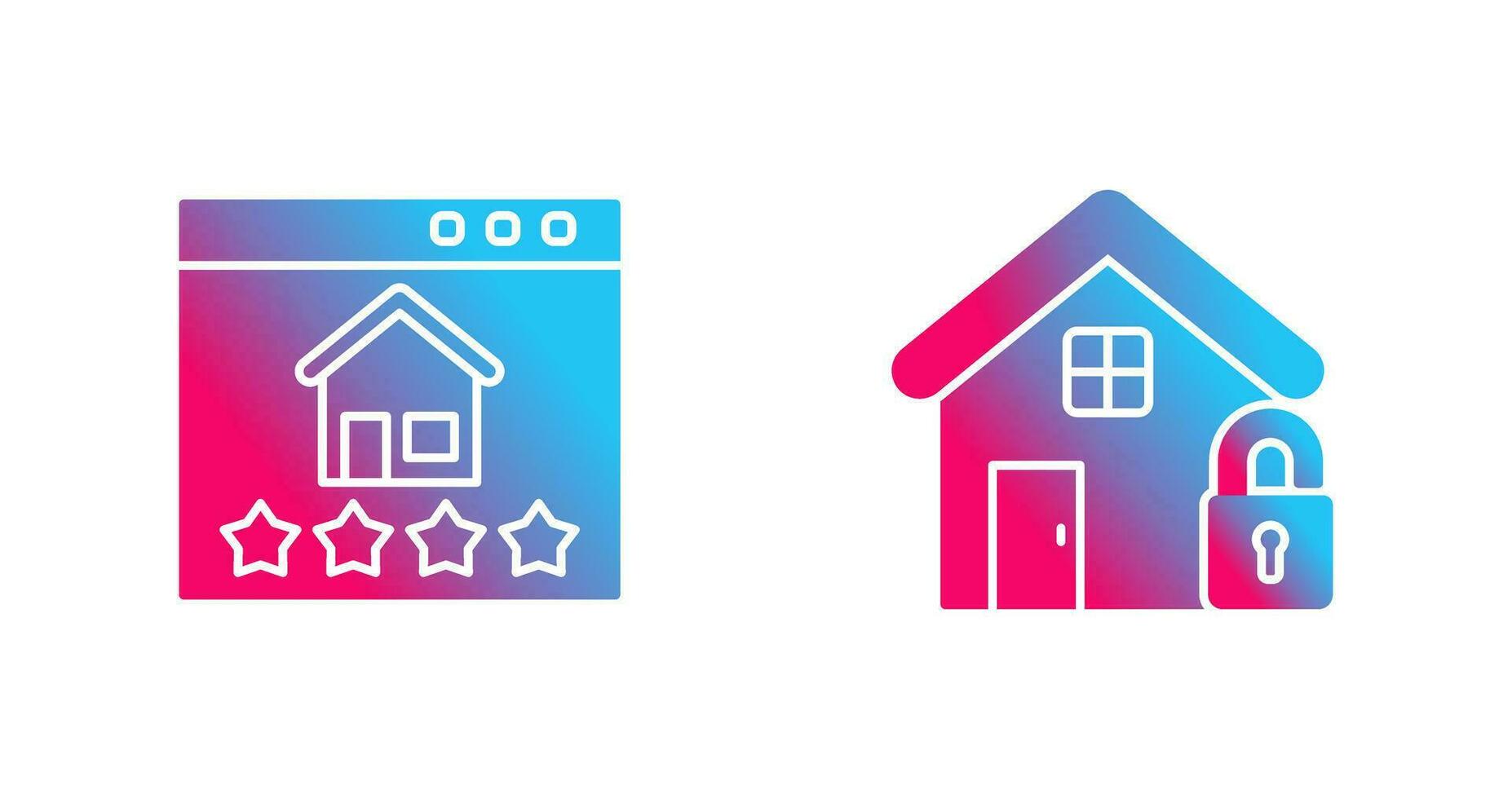 Rating and unlocked Icon vector