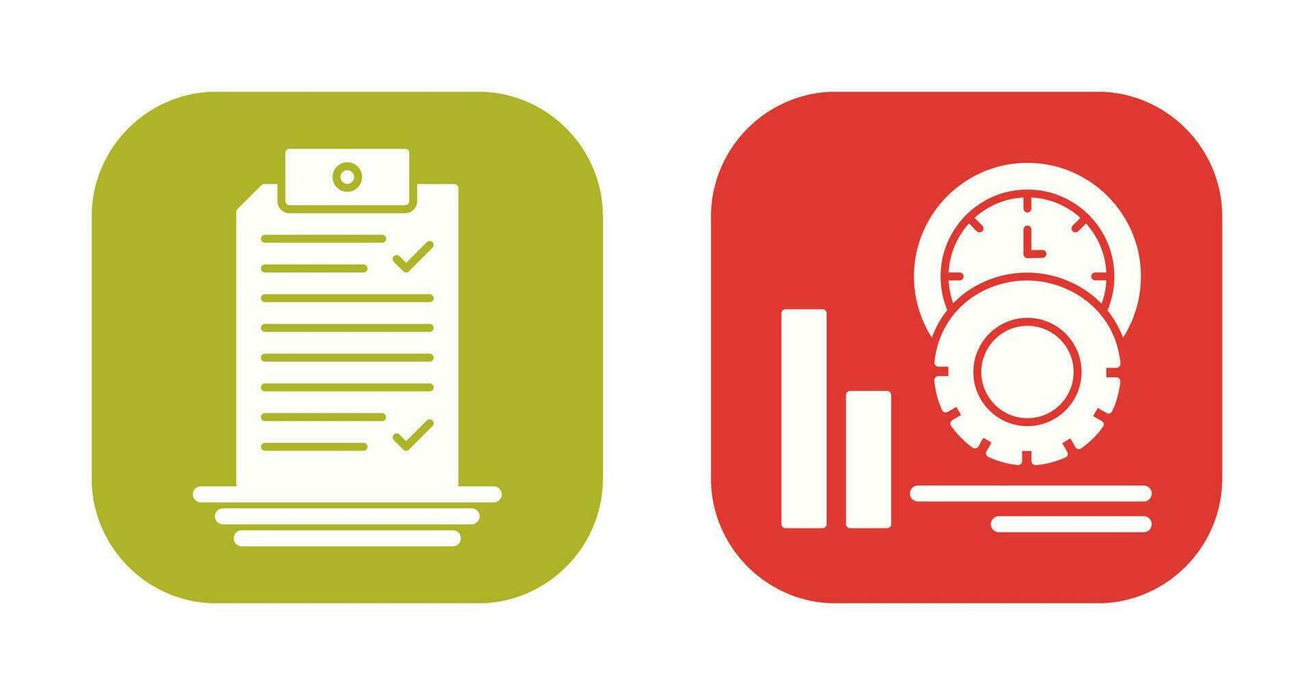 Check List and Performance Icon vector