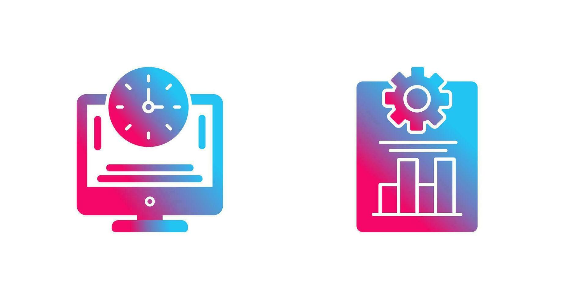 Productivity and Online Time Icon vector