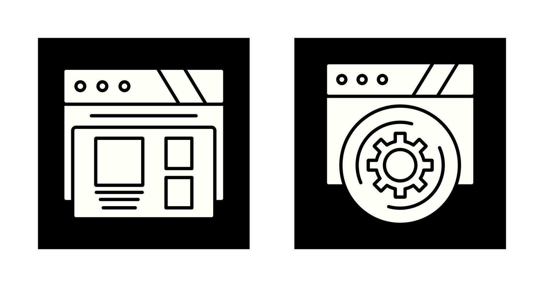 Layout and Setting Icon vector