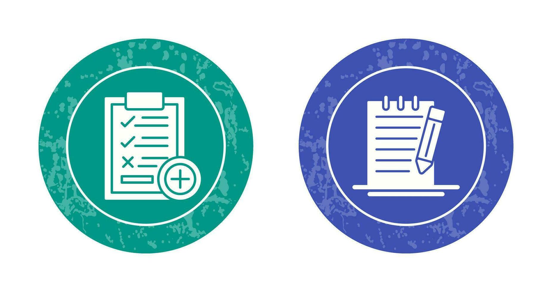 Medical Examination List and Check Up List Icon vector