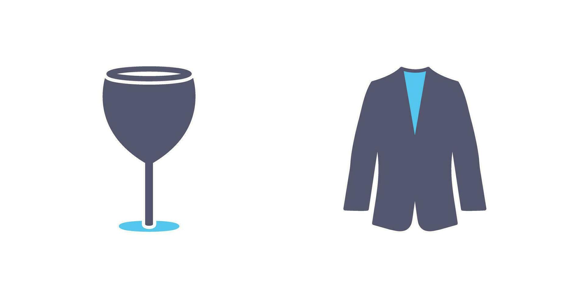 Alcohol and Suit Icon vector