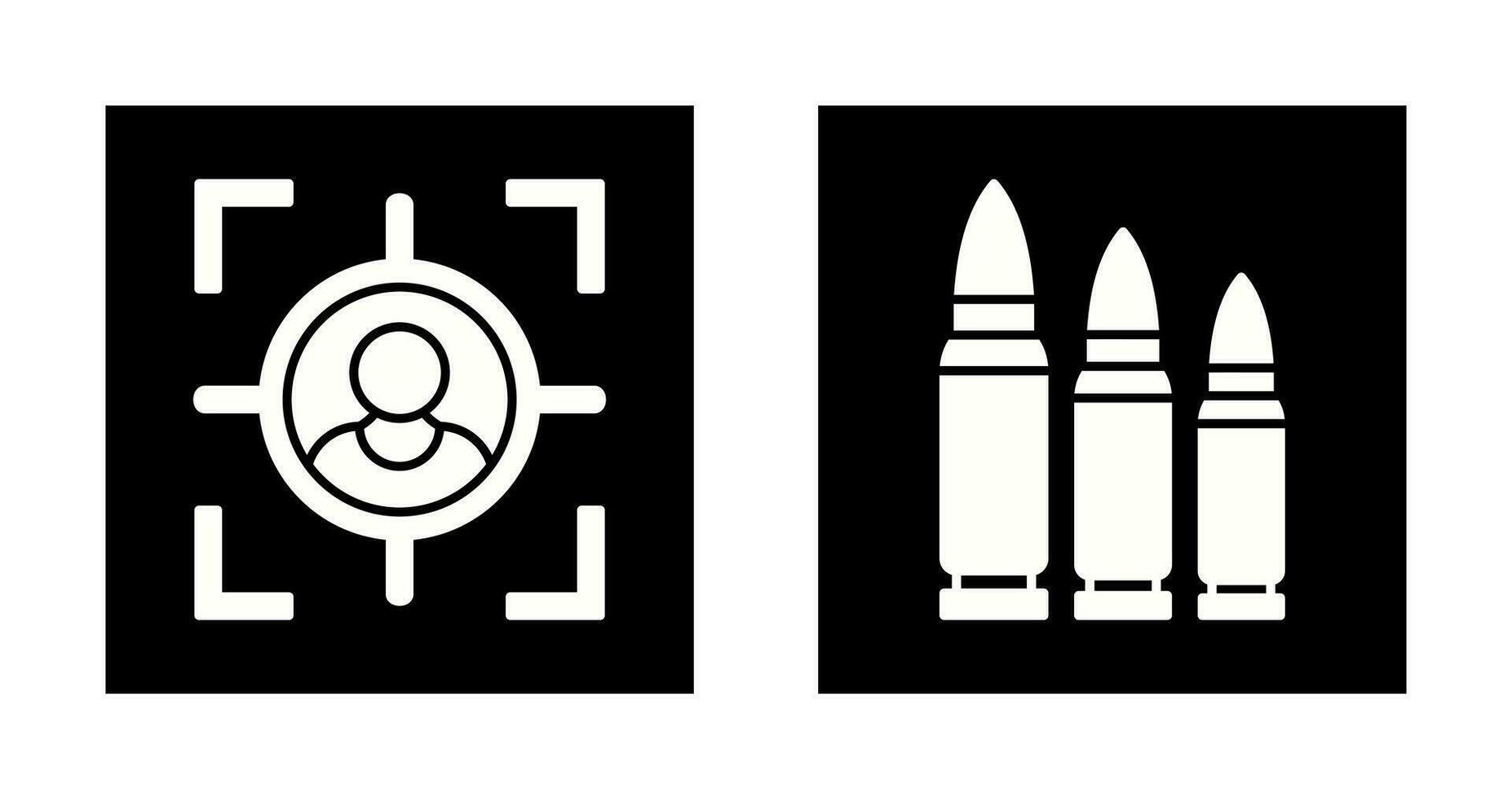 Target and Bullets Icon vector