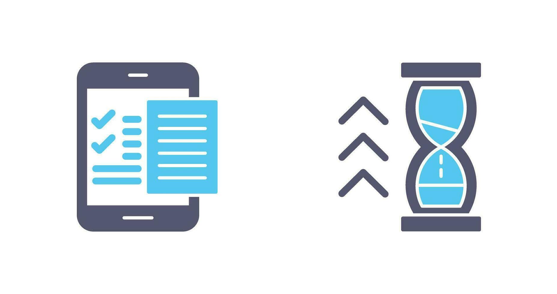 Check List and Quick Response Icon vector
