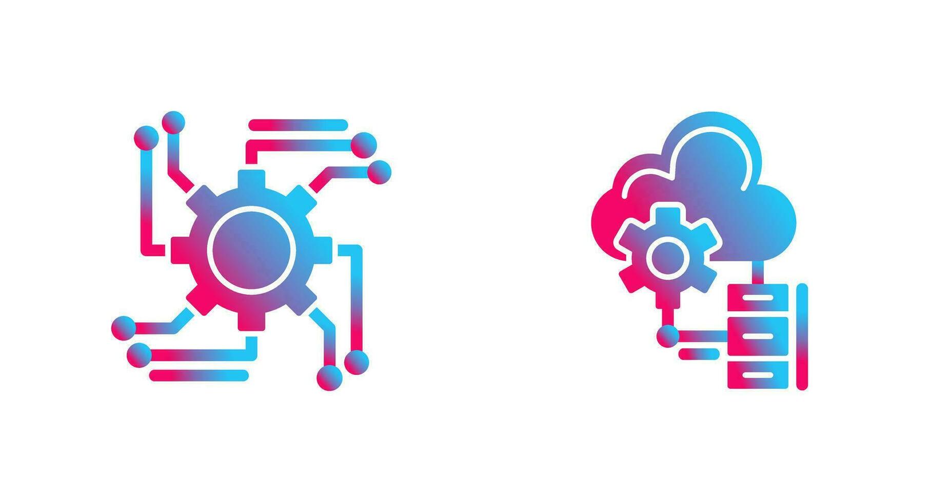 Automation and Big Data Icon vector