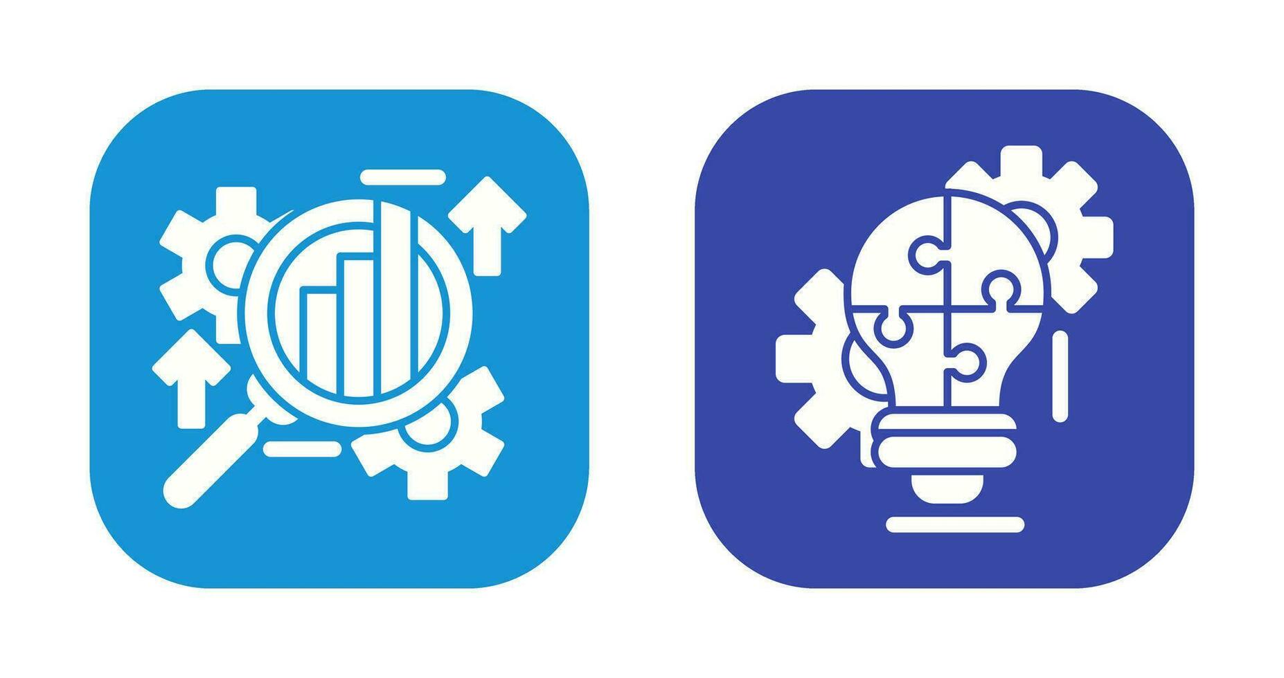 Analysis and Problem  Icon vector