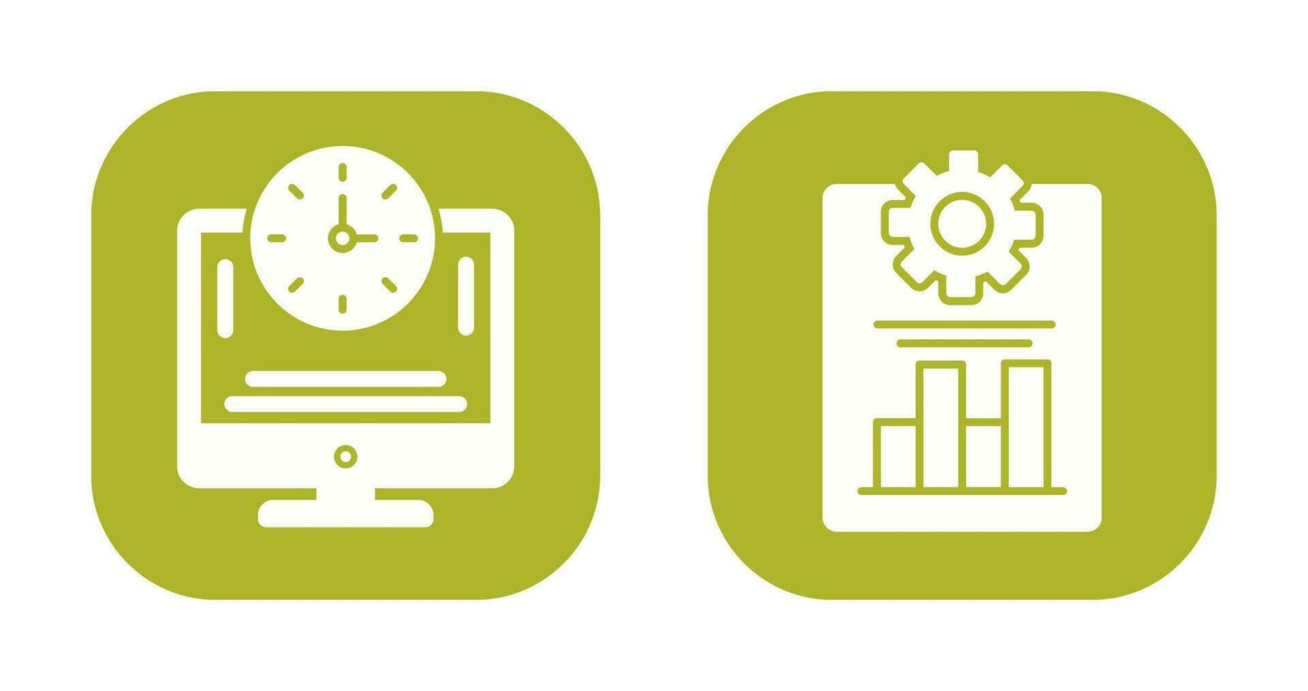 Productivity and Online Time Icon vector