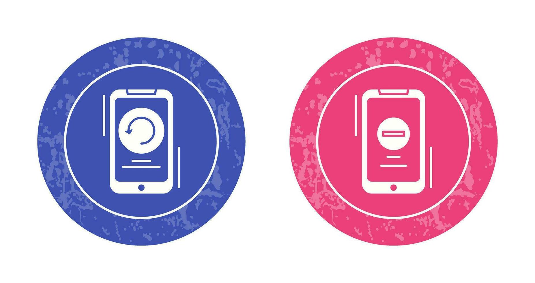Restart and Remove Icon vector