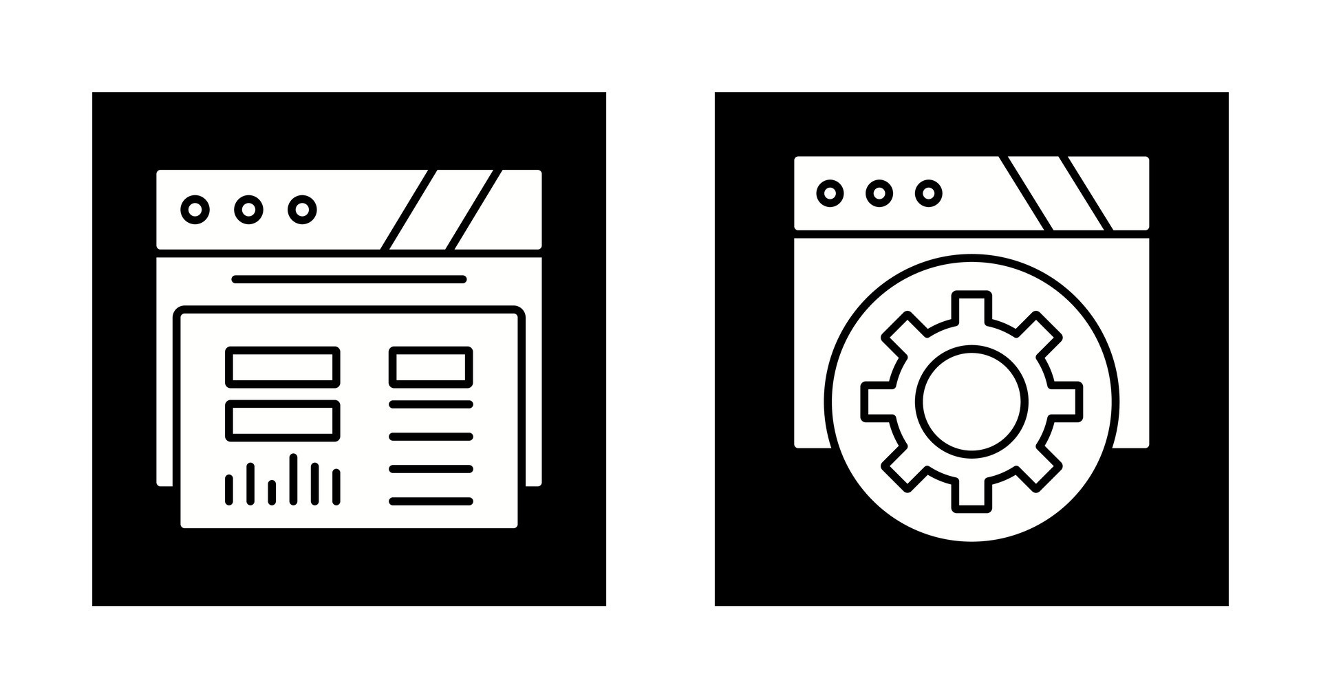 Dashboard and Browser Icon 32634137 Vector Art at Vecteezy