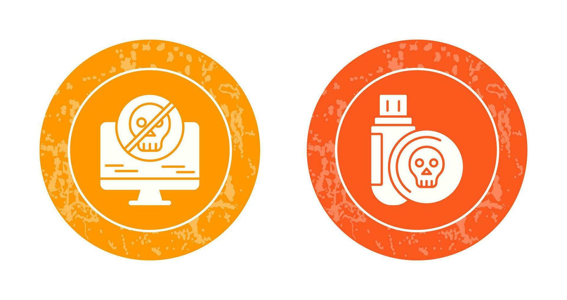 Antivirus and Infected Icon vector