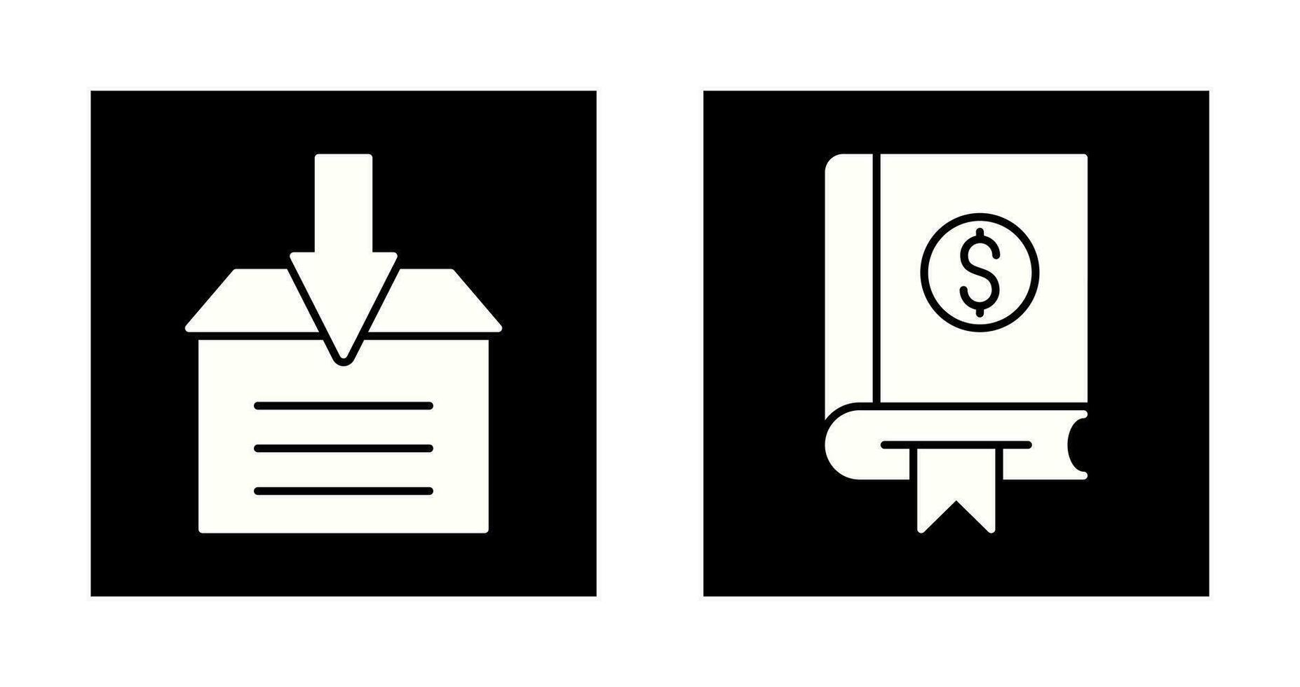 Finance and Archive Icon vector