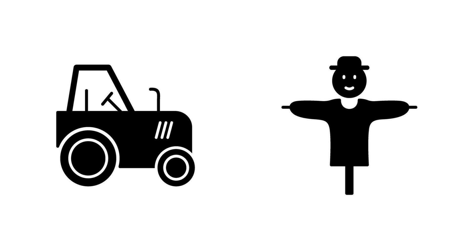 Tractor and Farming Icon vector