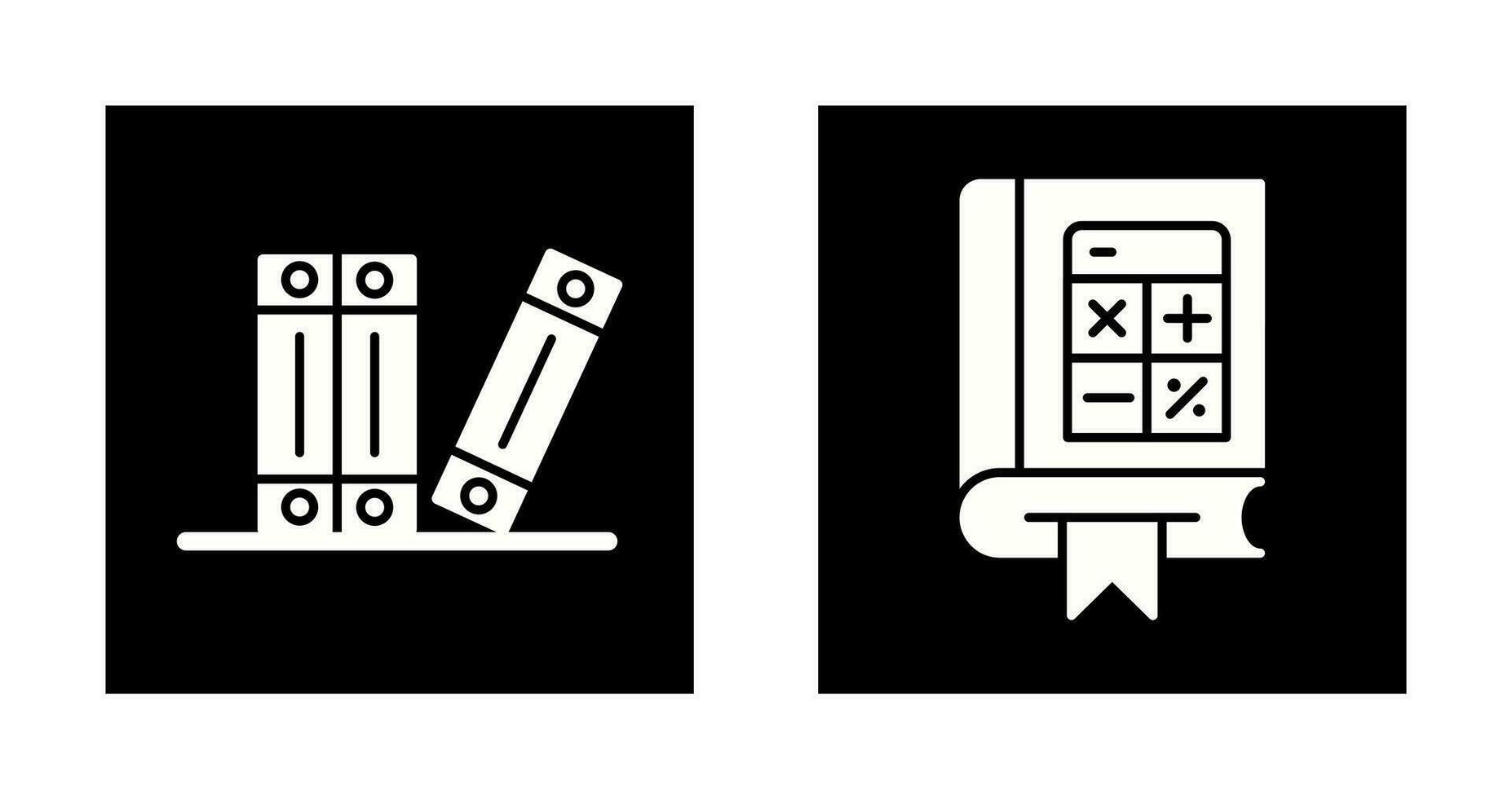 Archive and Mathematics Icon vector