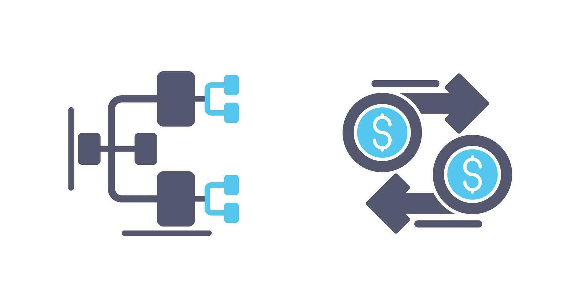 Chart and Dollar Icon vector