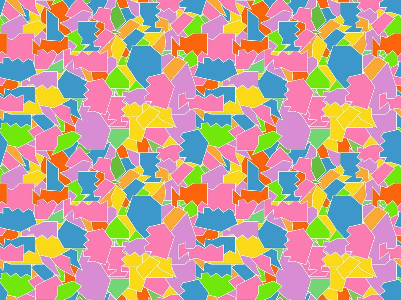 Seamless pattern of mosaics, pieces of broken multicoloured glass vector