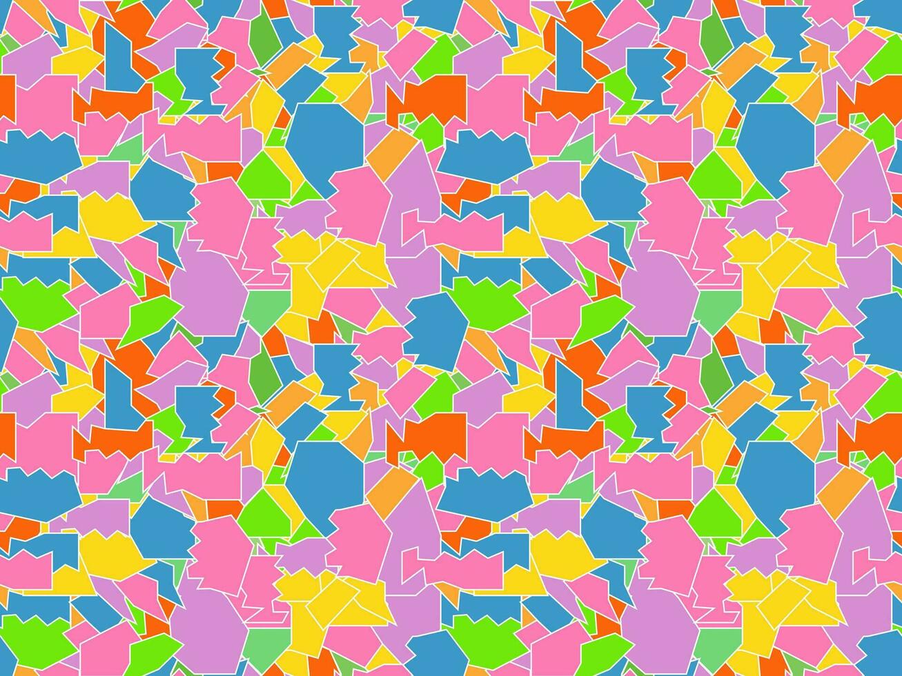 Seamless pattern of mosaics, pieces of broken multicoloured glass vector