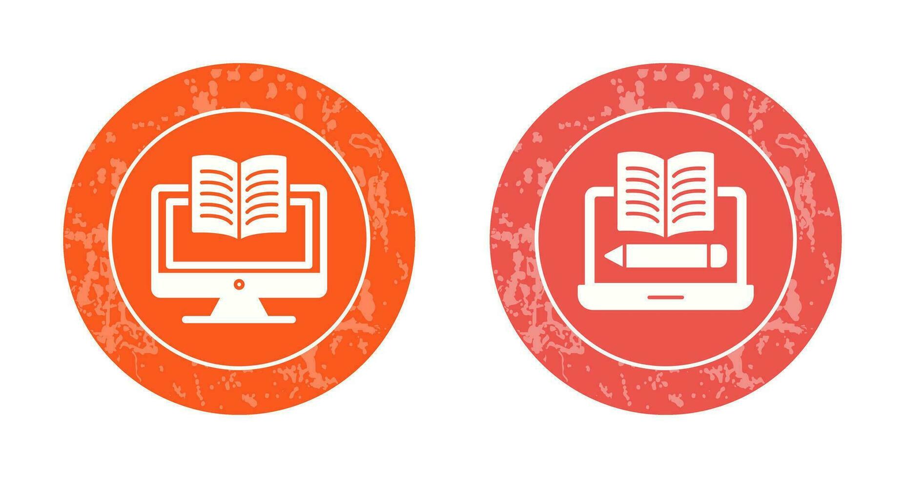 Digital Learning and Written Icon vector