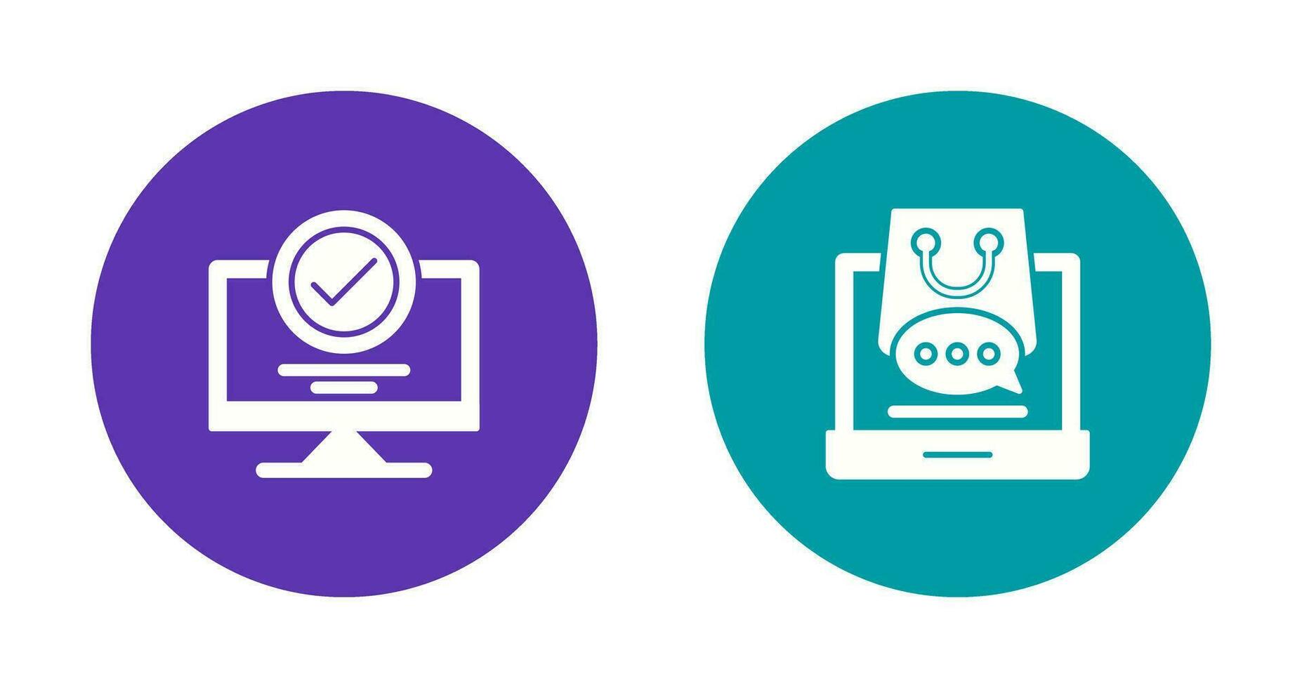 Confirmation and Shopping  Icon vector