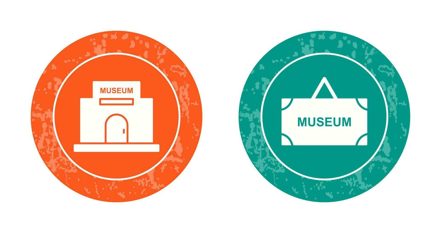 Museum Building and Museum Icon vector