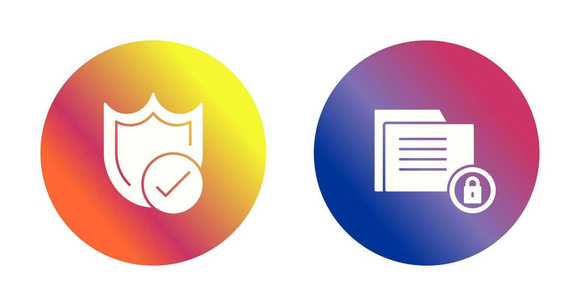 Protection and Data Security Icon vector