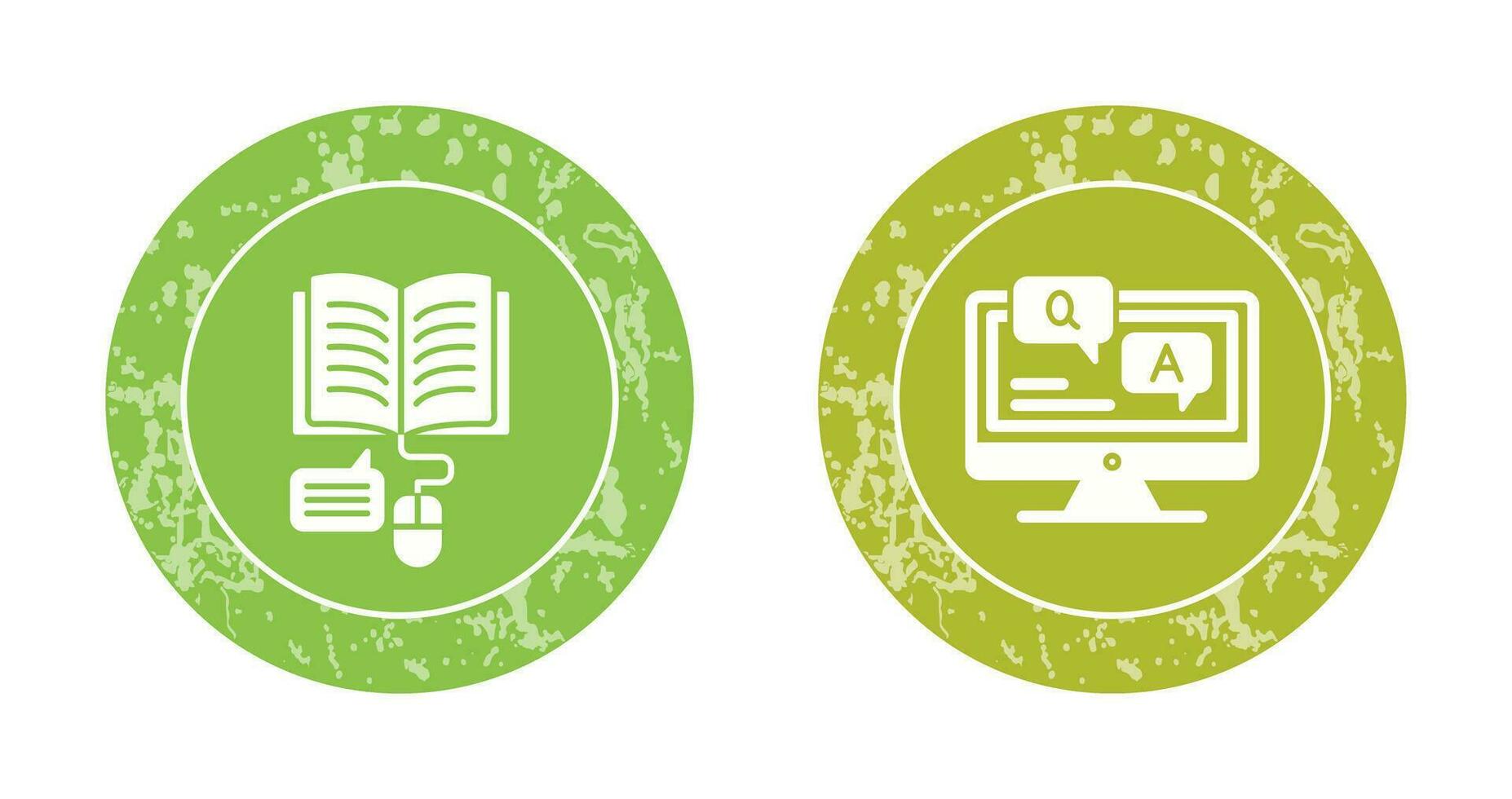 Online Learning and Faq Icon vector