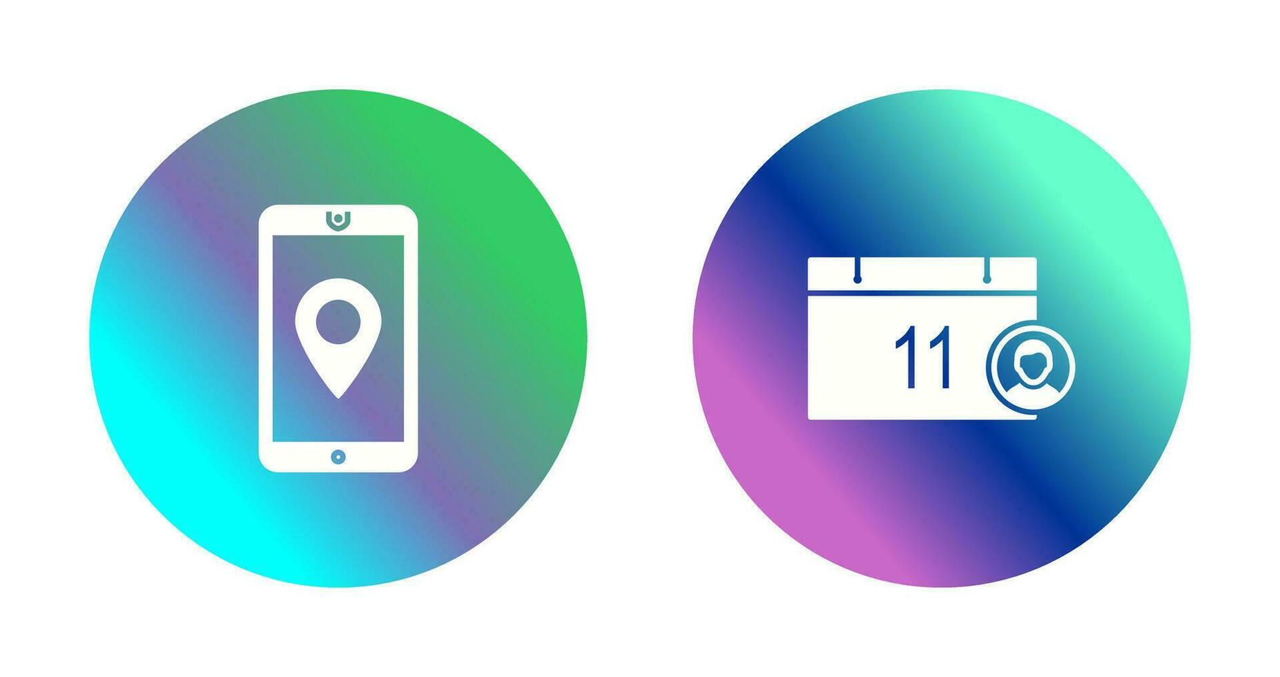 gps service and event management Icon vector