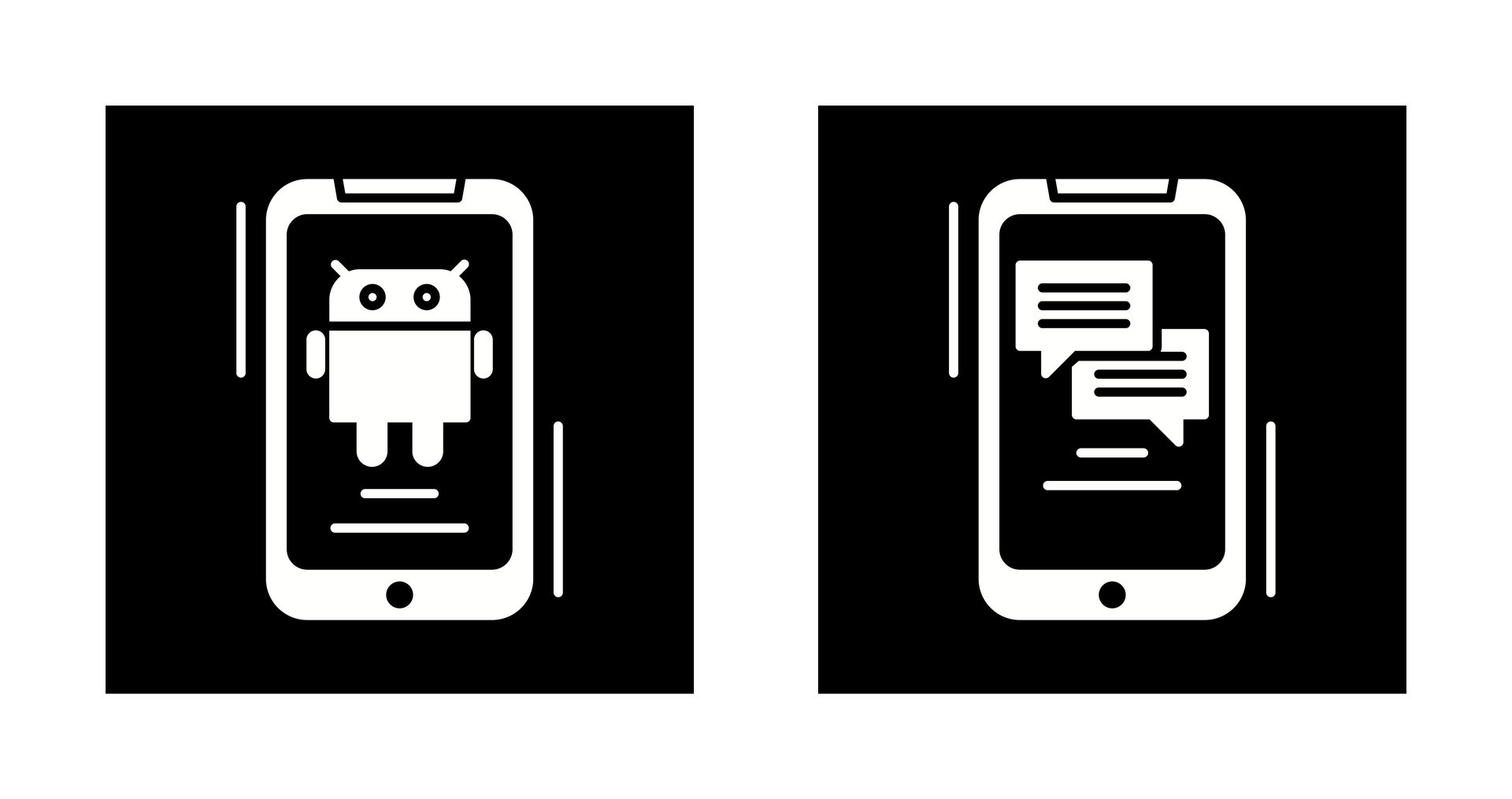 Android and Text Icon 32634681 Vector Art at Vecteezy