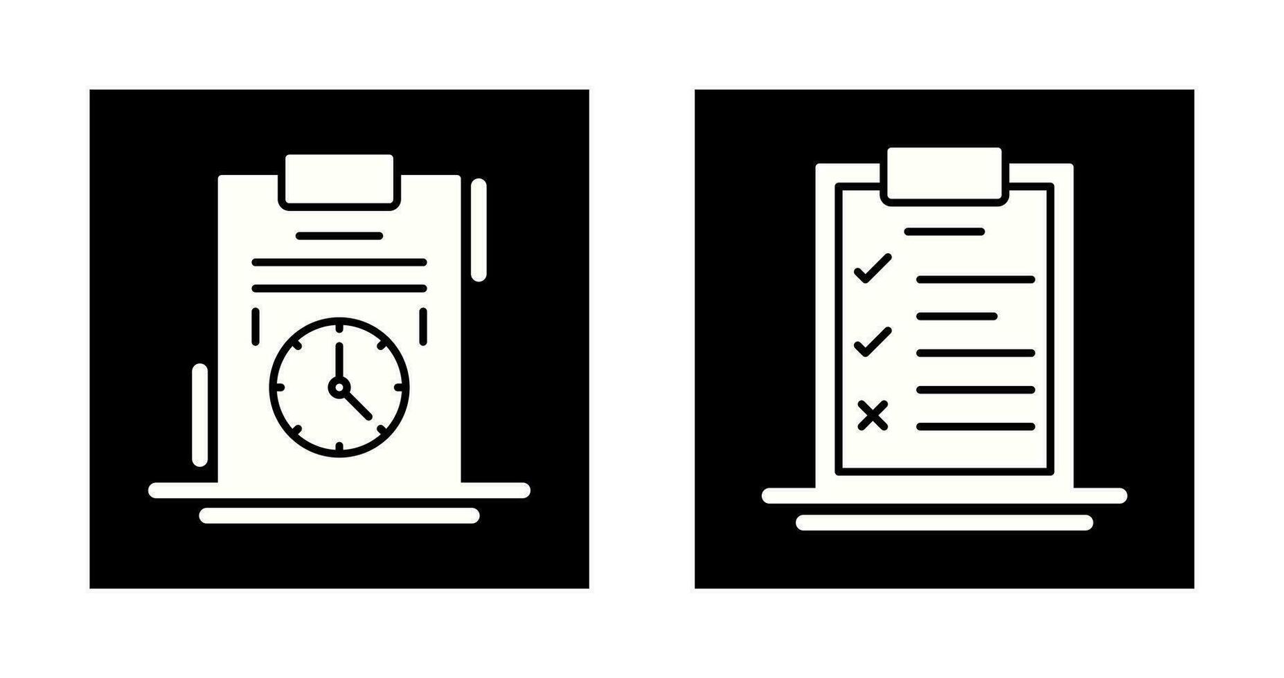 Time Management and Checklist Icon vector