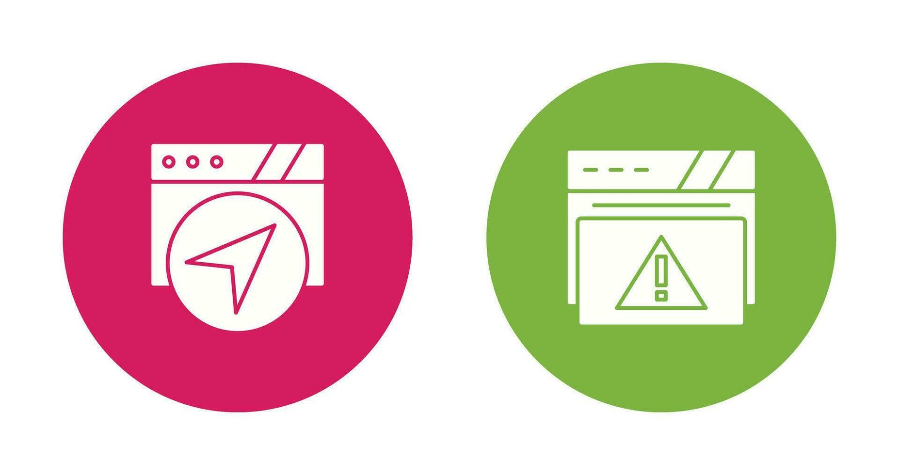 Navigation and Alert Icon vector