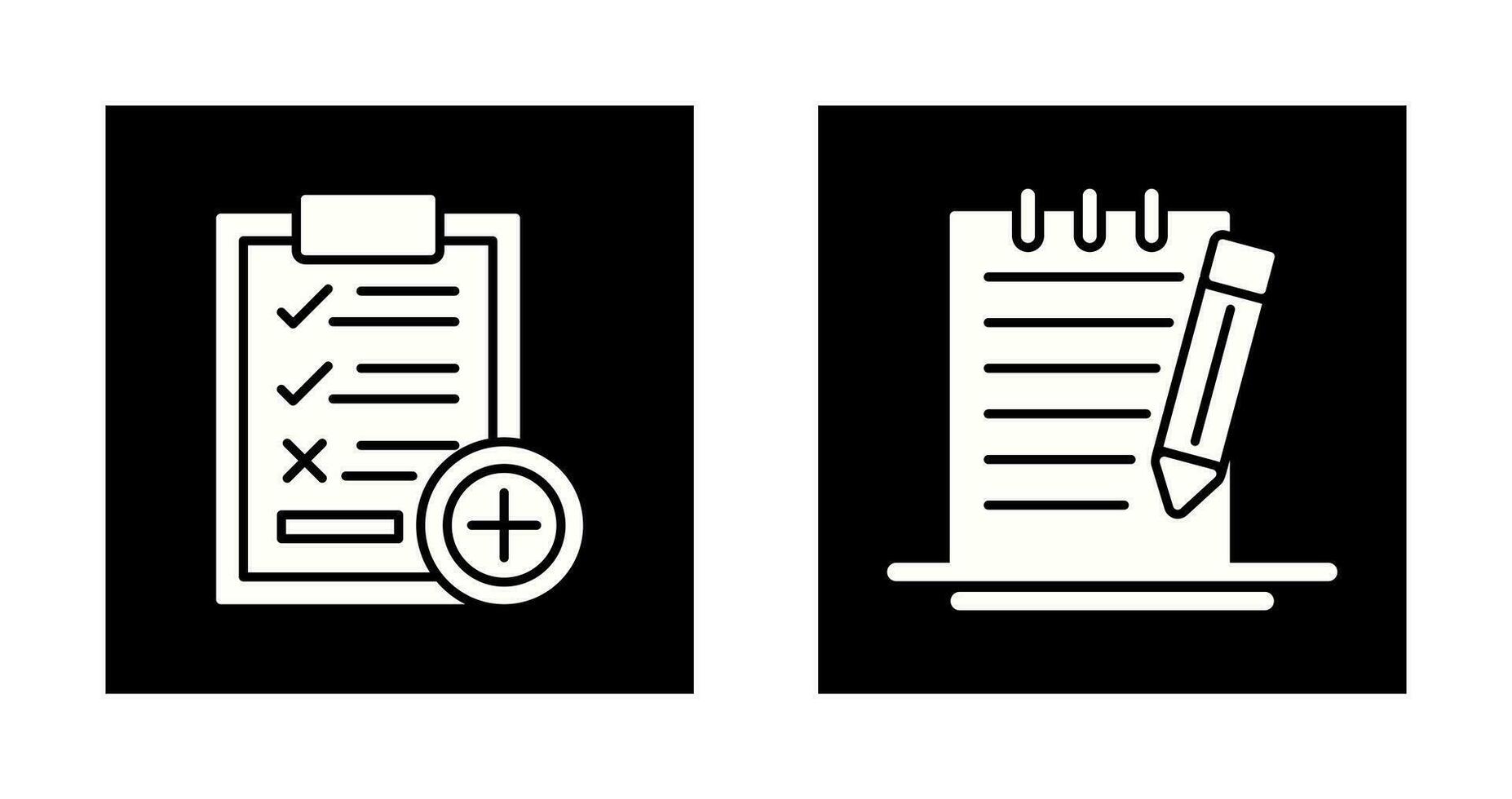 Medical Examination List and Check Up List Icon vector