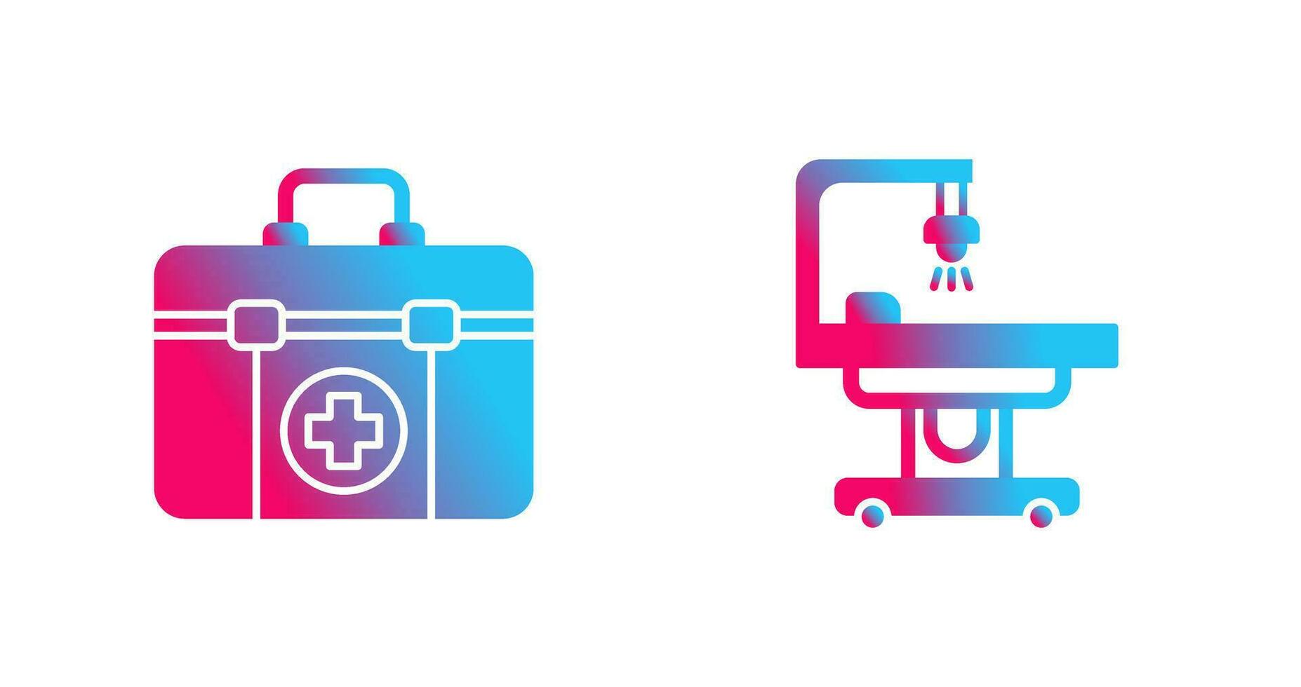 First Aid Kit and operating Room Icon vector