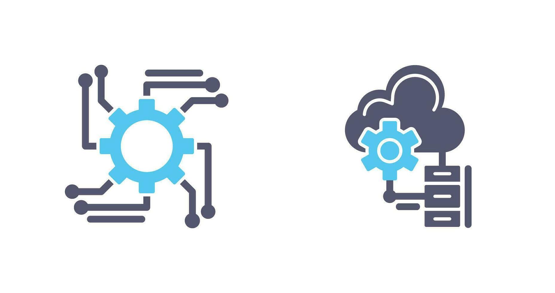 Automation and Big Data Icon vector
