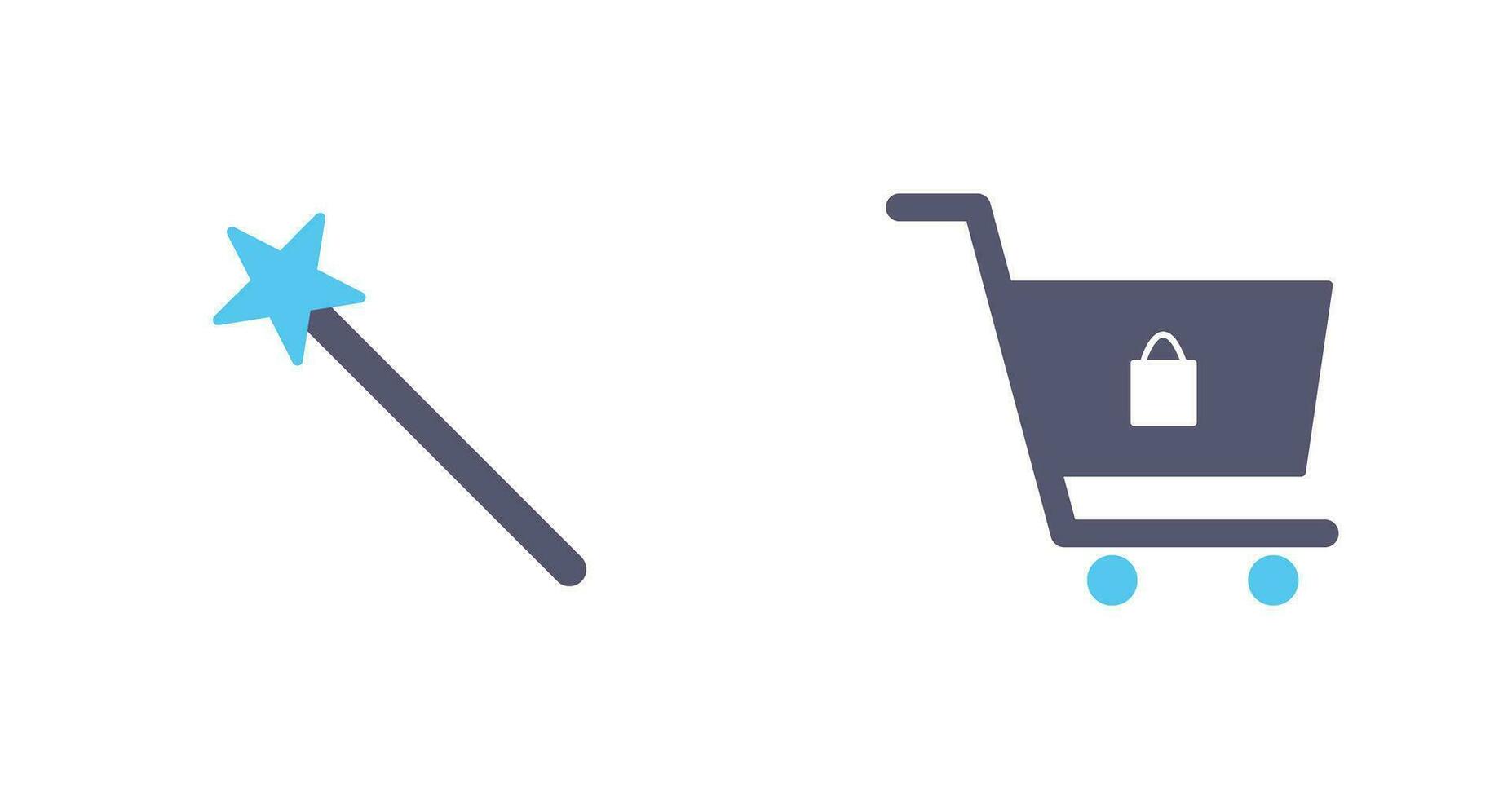 magic and shopping  Icon vector