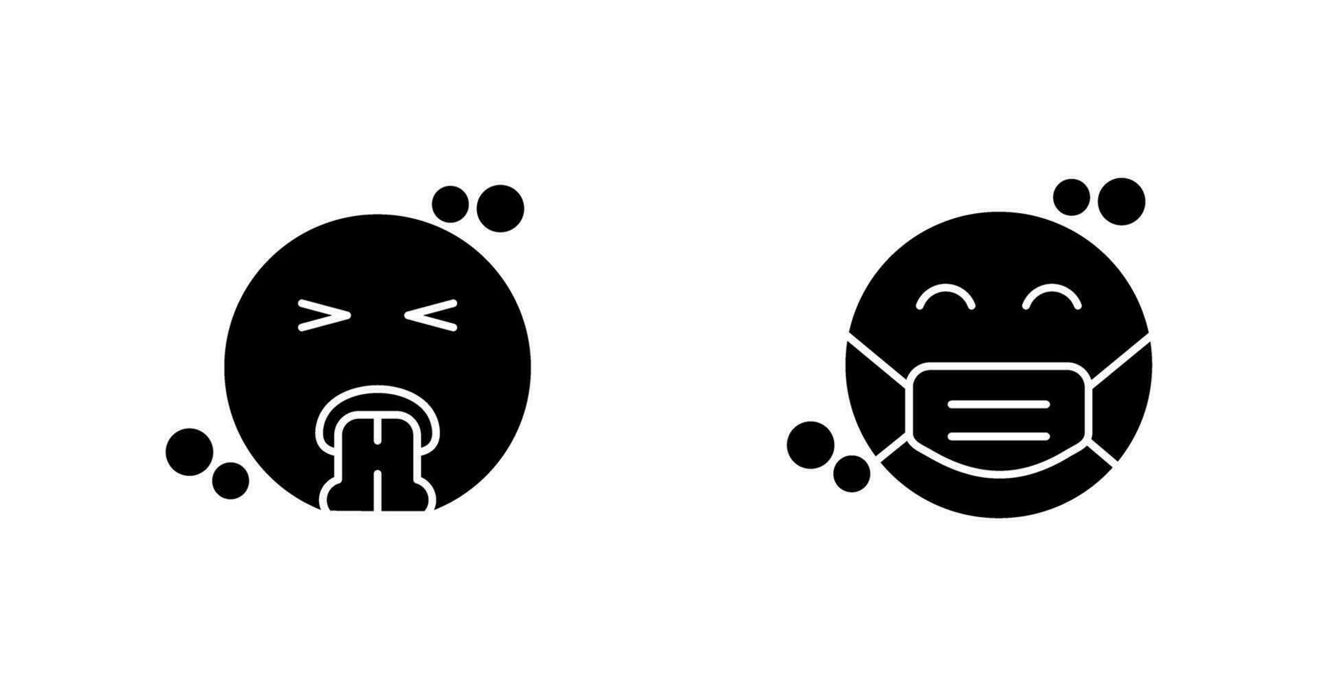 Vomit and Mask Icon vector