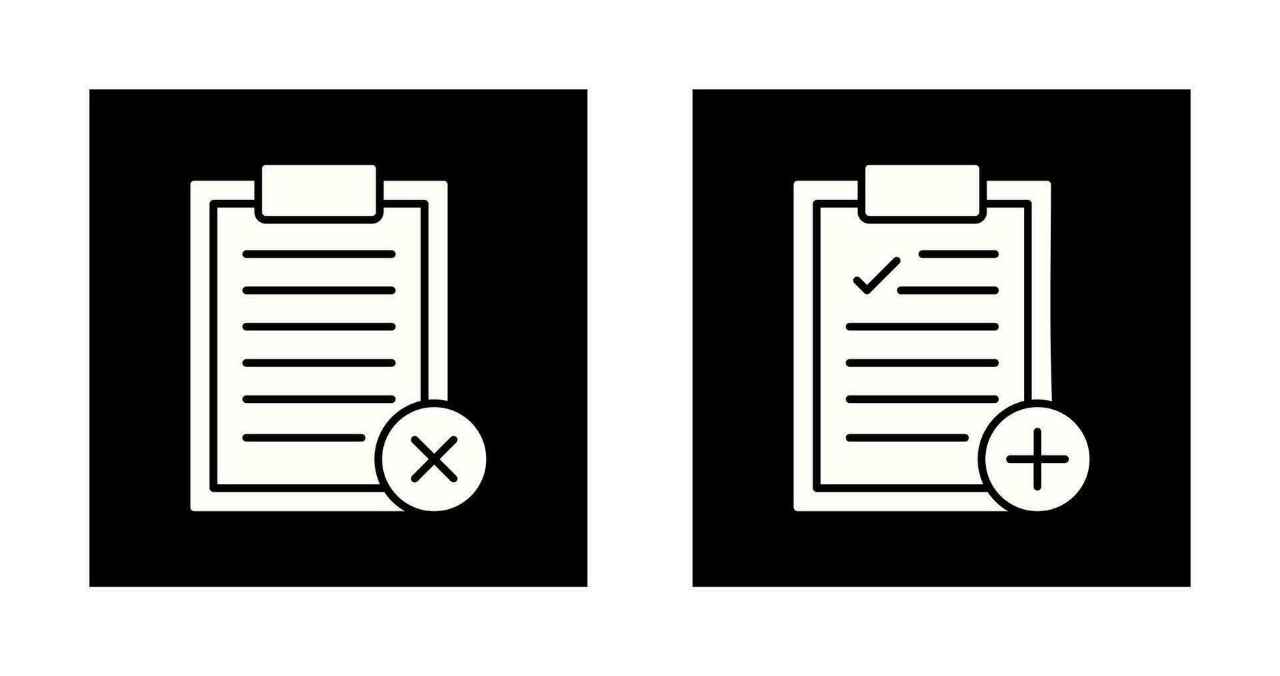 Rejected and Add Icon vector