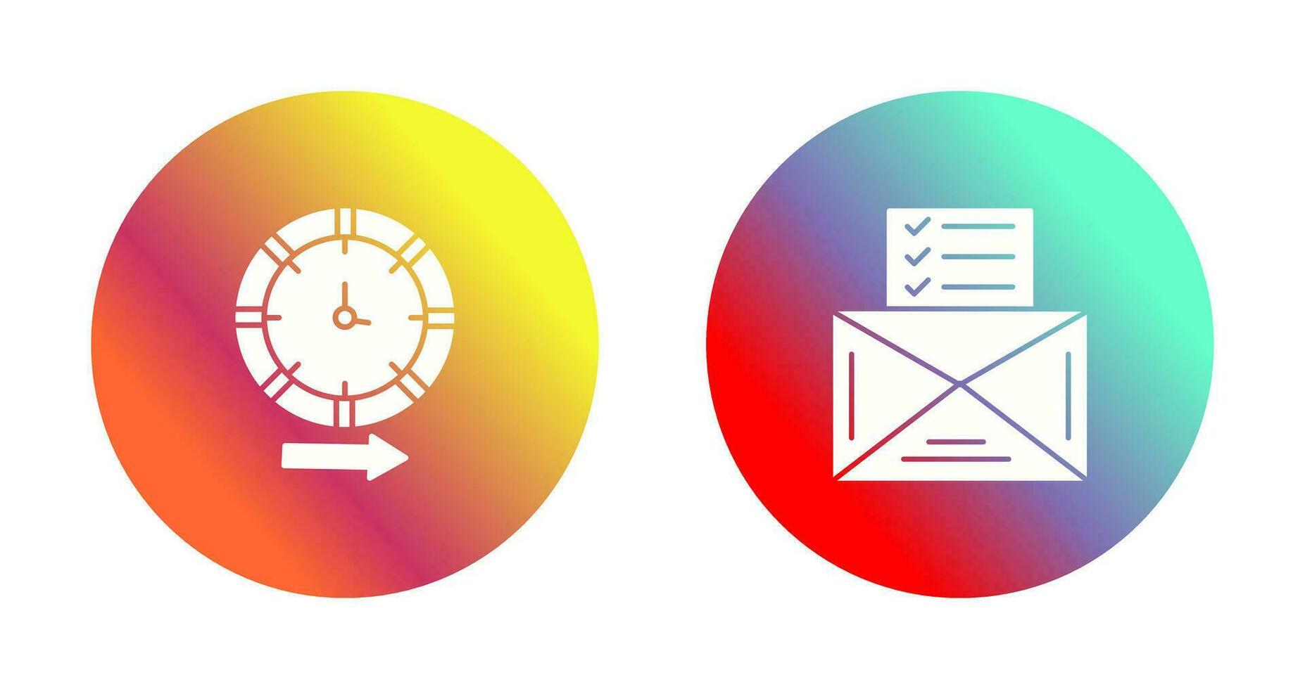 Direction and Check List Icon vector