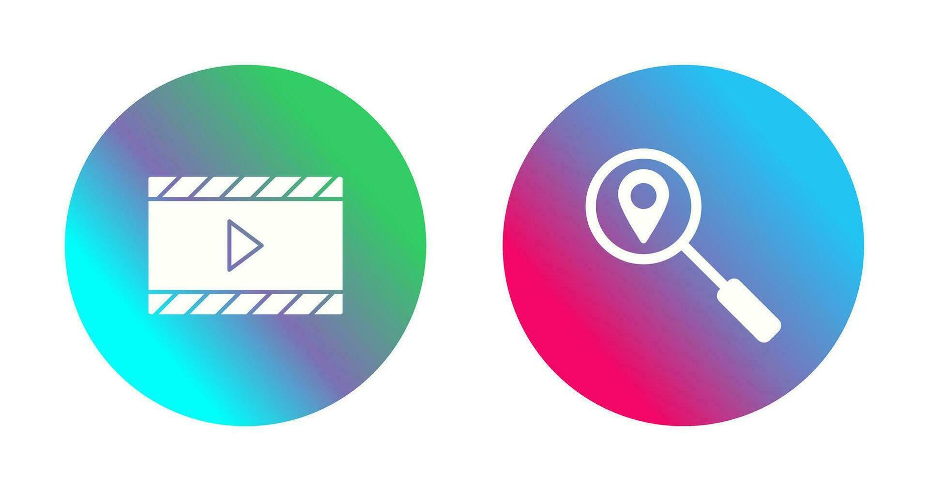 video animation and tracking services Icon vector