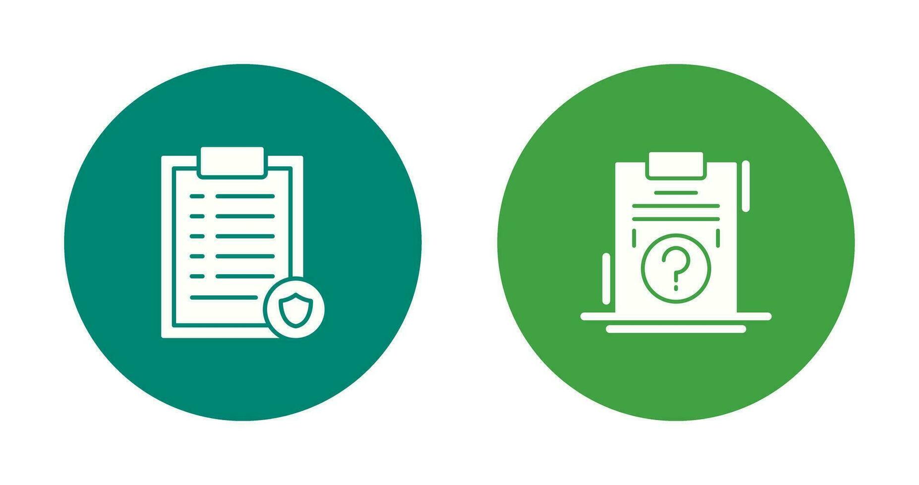 List Protection and Question Icon vector